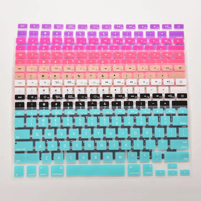 Colorful Silicone Keyboard Cover Sticker for Macbook Air