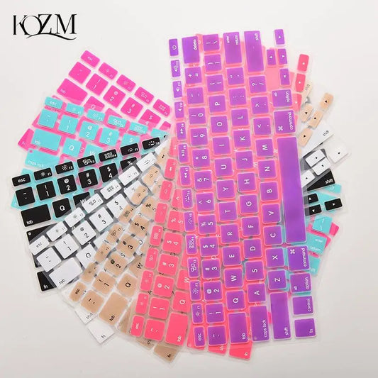 Colorful Silicone Keyboard Cover Sticker for Macbook Air