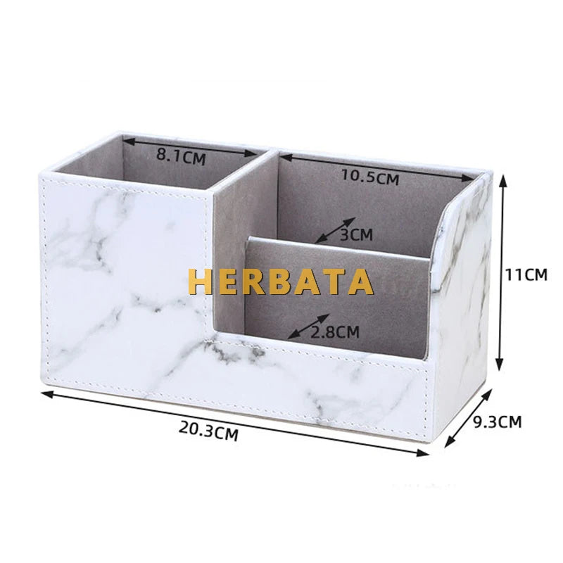 Marble Look Desk Organizer